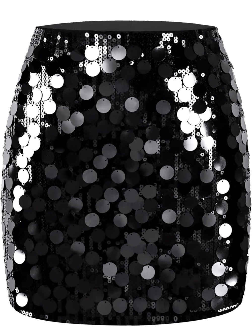 Black Sequin Mini Skirt - Sparkle Party Skirt
